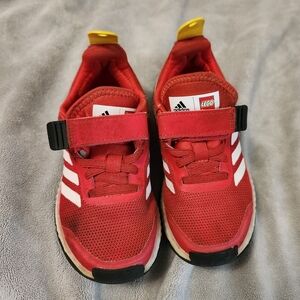 Kids ADIDAS Lego Red Shoes 11